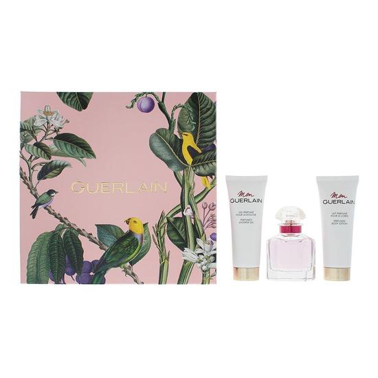 GUERLAIN Mon Guerlain Bloom Of Rose Gift Set: Eau De Toilette 50ml Body Cream 75ml Shower Gel 75ml 3 Piece