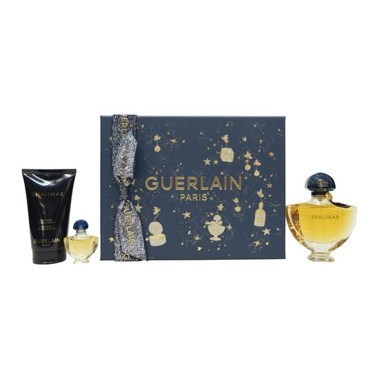 GUERLAIN Shalimar Gift Set 50ml Eau De Parfum + 75ml Body Lotion + 5ml Eau De Parfum