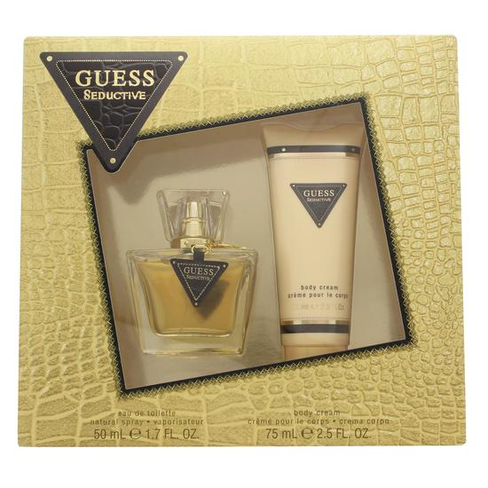 Guess Seductive Gift Set 75ml Eau De Toilette + 15ml Eau De Toilette + 100ml Body Lotion + Toiletry Bag