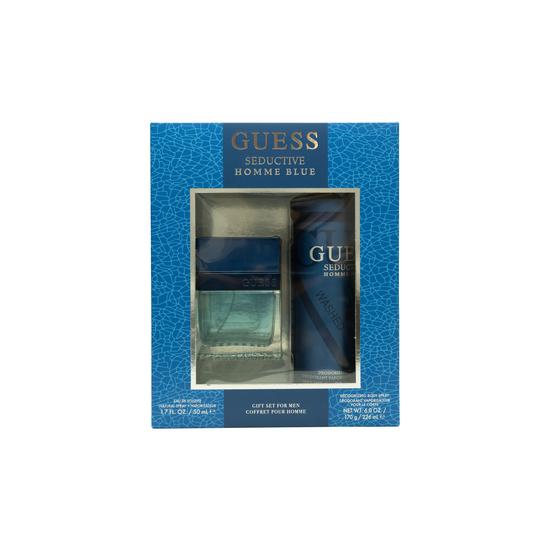 Guess Seductive Homme Blue Gift Set 50ml Eau De Toilette + 226ml Body Spray