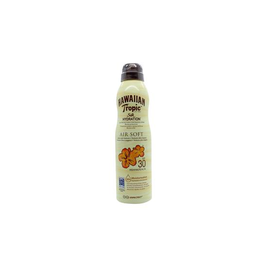 Hawaiian Tropic Silk Hydration Air Soft Sun Lotion Spray SPF 30 177ml