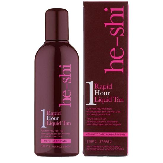 He-Shi Rapid 1 Hour Liquid Tan Medium-Dark 150ml