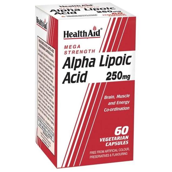 Health Aid Alpha Lipoic Acid 250mg Vegicaps 60 Vegicaps