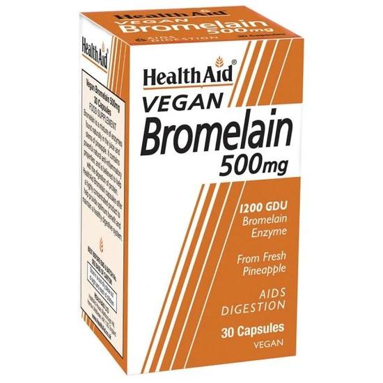 Health Aid Bromelain 500mg Vegicaps 30 Vegicaps