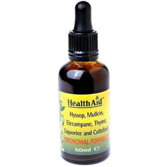 Health Aid Bronchial Formula Hyssop, Liquorice, Coltsfoot Liquid 50ml