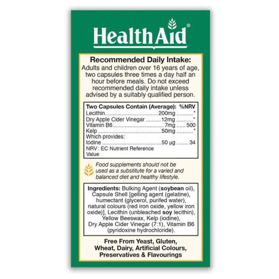 Health Aid Cider Trim Cider Vinegar Complex Capsules 90 Capsules