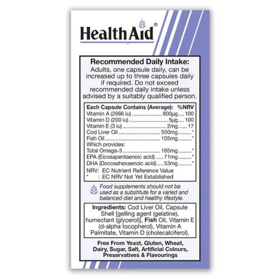 Health Aid Cod Liver Oil 550mg Capsules 90 Capsules