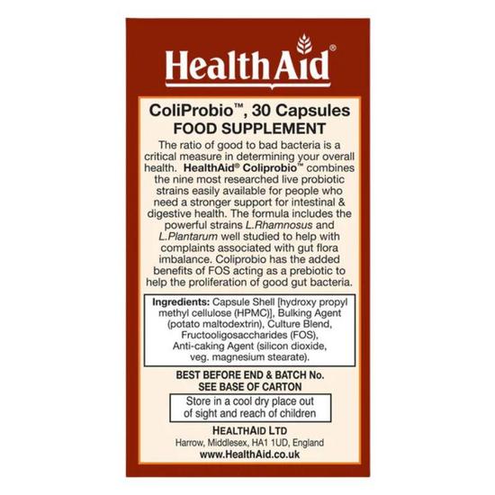 Health Aid ColiProbio 30 Billion Capsules 30 Capsules