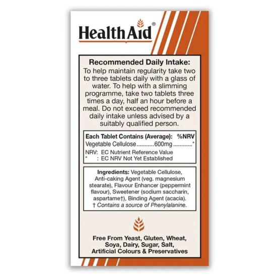 Health Aid Fibre Aid 600mg Tablets 100 Tablets