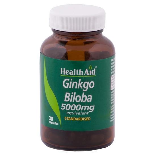 Health Aid Ginkgo Biloba Extract 5000mg Capsules 30 Capsules