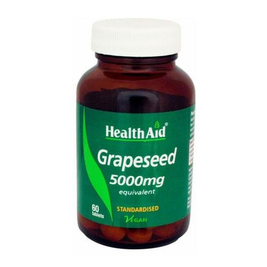 Health Aid Grapeseed Extract 5000mg Tablets 60 Tablets