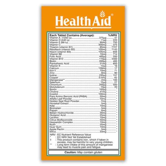 Health Aid Healthy Mega Prolonged Release Tablets 30 Tablets