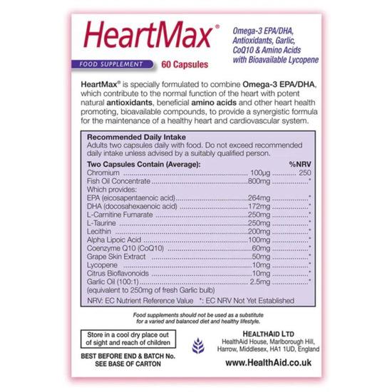 Health Aid HeartMax Capsules 60 Capsules