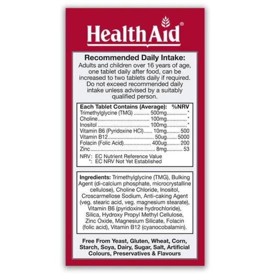 Health Aid Homocysteine Tablets 60 Tablets