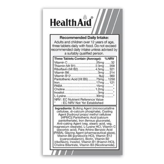 Health Aid Iron Formula Plus Tablets 100 Tablets