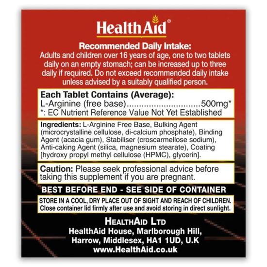 Health Aid L-Arginine 500mg Tablets 60 Tablets