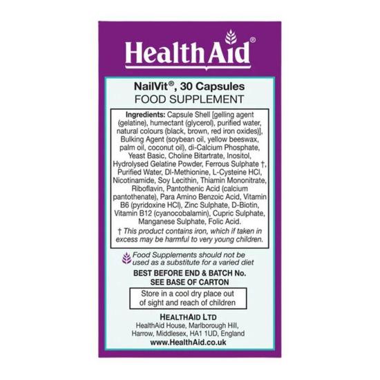 Health Aid NailVit Capsules 30 Capsules