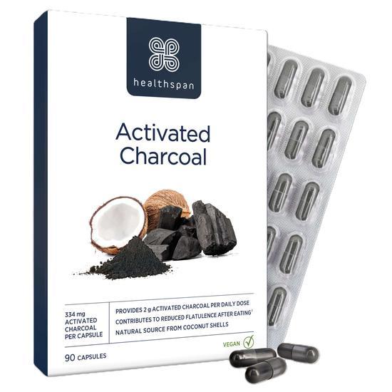 Healthspan Activated Charcoal Capsules 90 Capsules