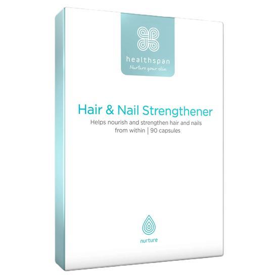 Healthspan Hair & Nail Strengthener Nutritional Supplement Capsules 90 Capsules