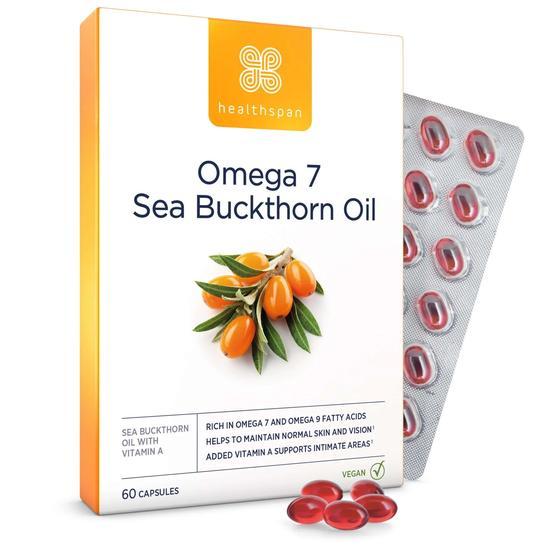 Healthspan Omega 7 Sea Buckthorn Oil Capsules 60 Capsules