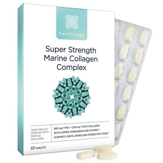 Healthspan Super Strength Marine Collagen Complex 60 Tablets