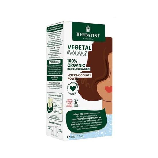 Herbatint Vegetal Organic Hair Colour Hot Chocolate Power 100g