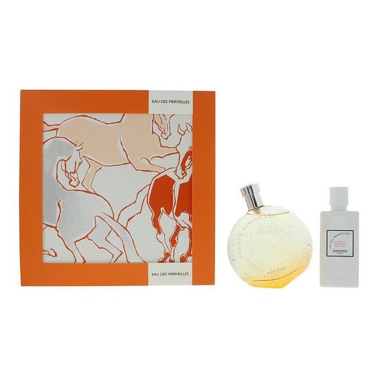 Hermès Eau Des Merveilles Eau De Toilette 100ml + Body Lotion 80ml Gift Set 100ml