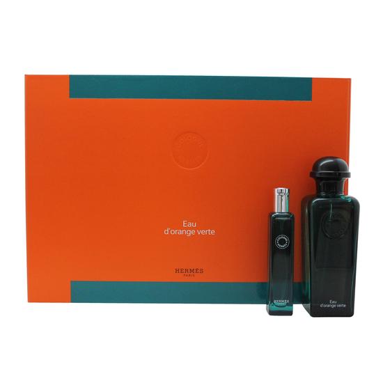 Hermès Eau d'Orange Verte Gift Set 100ml Eau De Cologne + 80ml Hair & Body Shower Gel