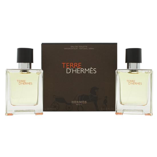 Hermès Terre d'Hermes Gift Set 100ml Eau De Toilette + 15ml Eau De Toilette + 40ml Shower Gel