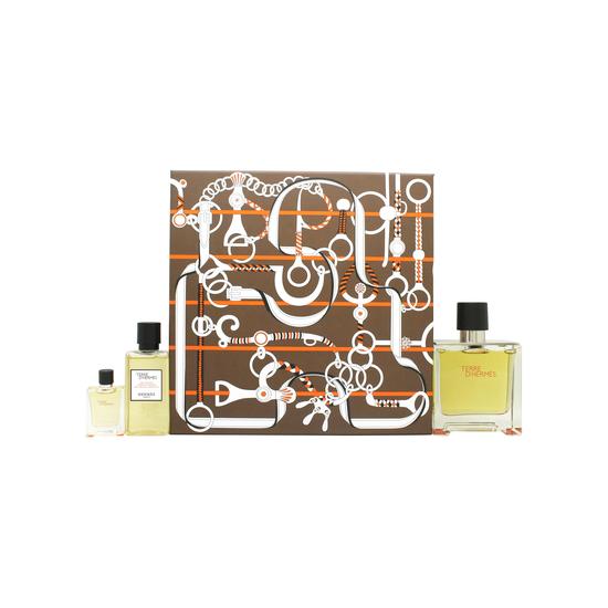 Hermès Terre d'Hermes Gift Set 75ml Eau De Parfum + 40ml Shower Gel + 5ml Eau De Parfum