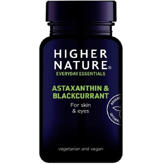 Higher Nature Astaxanthin & Blackcurrant Vegetable Capsules 90 Capsules