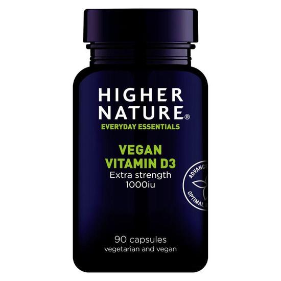 Higher Nature Vegan Vitamin D3 1000iu Capsules 90 Capsules