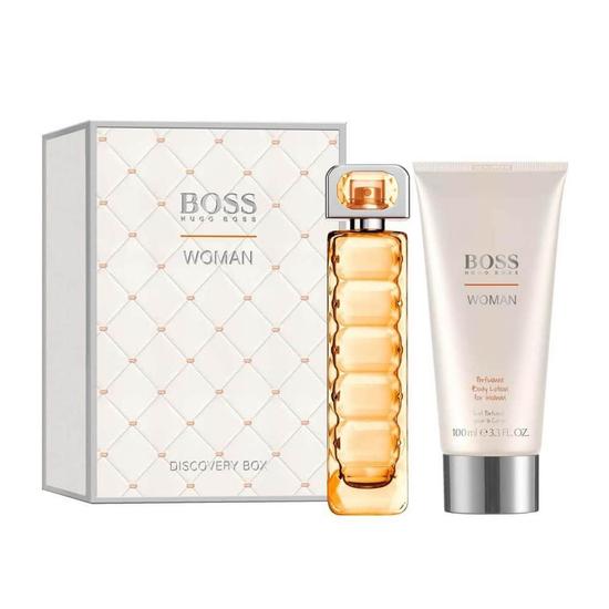 Hugo Boss Orange Eau De Toilette Women's Perfume Gift Set Spray With Body Lotion 50ml