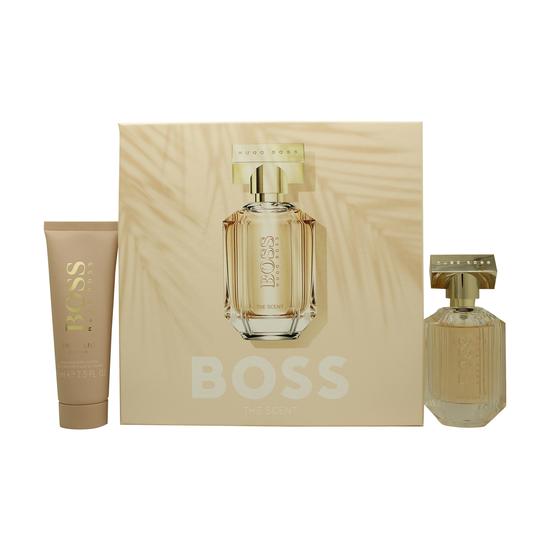 Hugo Boss The Scent For Her Gift Set 50ml Eau De Parfum + 75ml Body Lotion