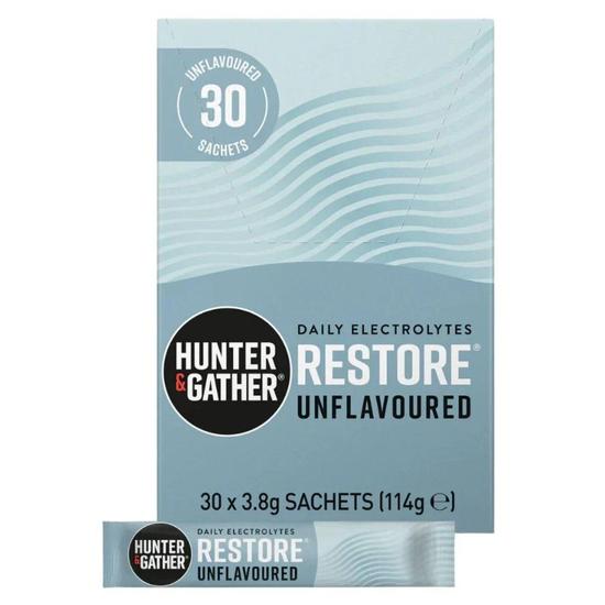 Hunter and Gather Restore Unflavoured Electrolyte Sachets 30 Sachets