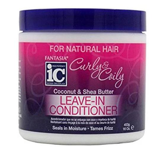 IC Fantasia Curly & Coily Coconut & Shea Butter Leave-In Conditioner 453 g