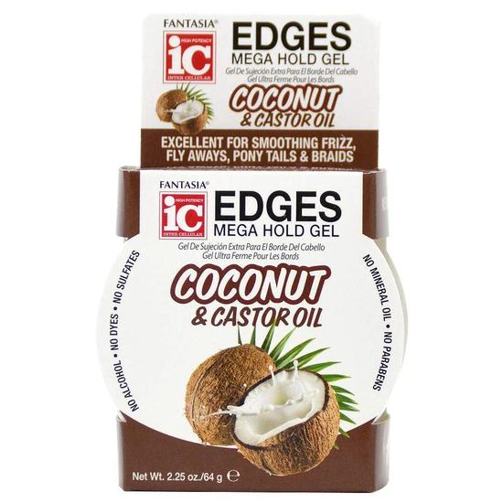 IC Fantasia Edges Mega Hold Gel Coconut & Castor Oil 64 g