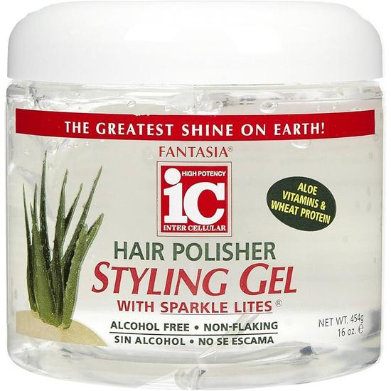 IC Fantasia Hair Polisher Styling Gel With Sparkle Lites 454 g / Aloe Vitamins