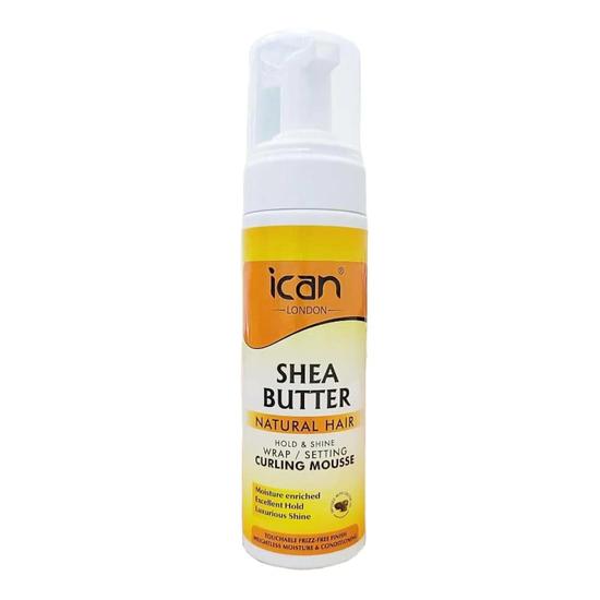 Ican London Shea Butter Hold & Shine Curling Mousse 207ml