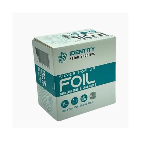 Identity Salon Supplies Silver Pop Up Highlighting & Colouring Foil 13 cm x 28 cm