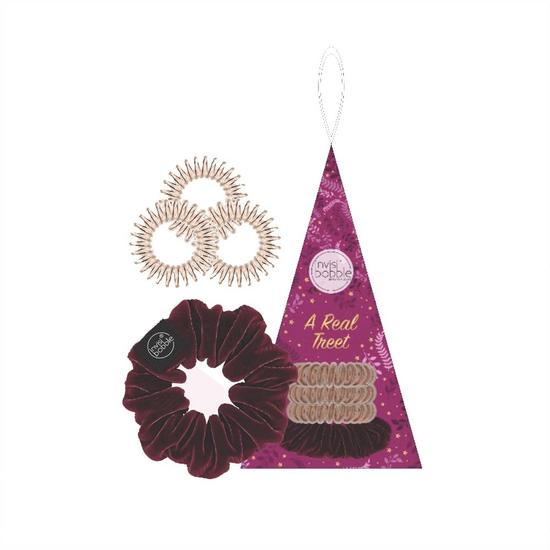 Invisibobble Time To Shine Xmas Tree A Real Treat Gift Set Original & Slim