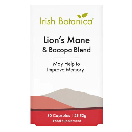 Irish Botanica Lion's Mane & Bacopa Blend Capsules 60 Capsules