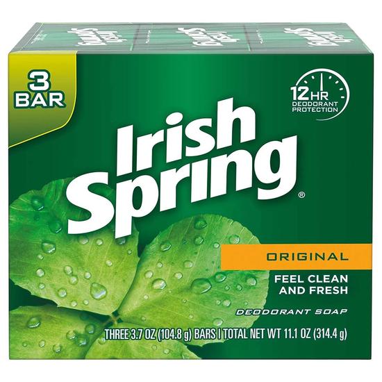 Irish Spring Original Bar Soap Pack Of 3