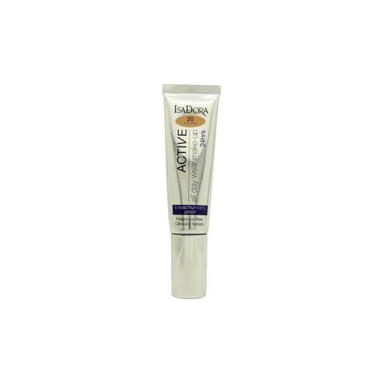 IsaDora Active All Day Wear Foundation 20 Almond