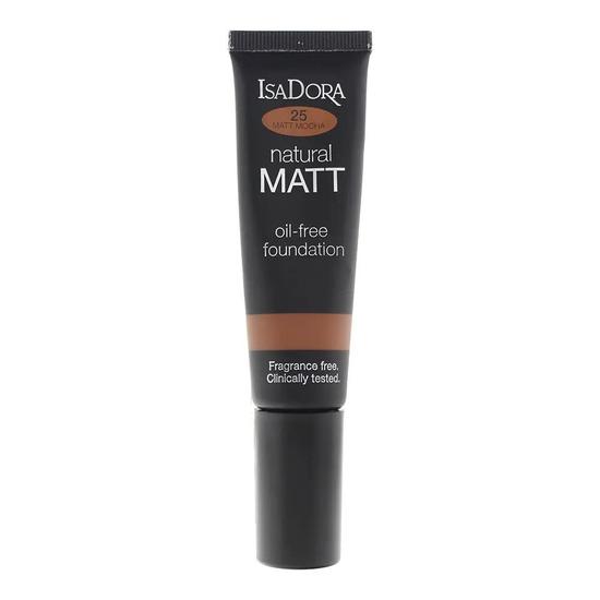 IsaDora Natural Matte Oil-Free 25 Mocha Foundation 35ml