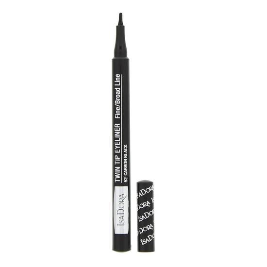 IsaDora Twin Tip 52 Carbon Black Eyeliner 1ml