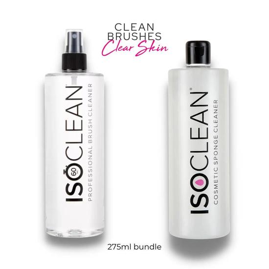 ISOCLEAN Brush Cleaner SPRAY TOP & Sponge Cleaner Bundle 275ml Spray & Sponge Bundle