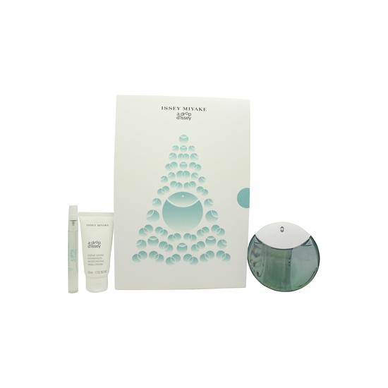 Issey Miyake A Drop d'Issey Gift Set 90 Eau De Parfum Fraiche + 50ml Moisturising Hand Cream + 10ml Eau De Parfum Purse Spray