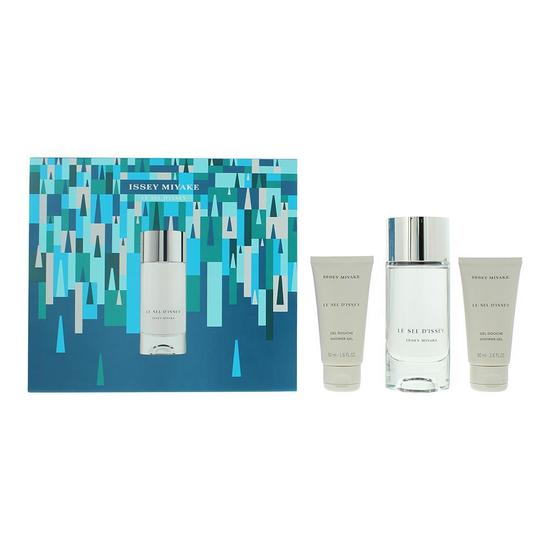 Issey Miyake Le Sel D'Issey Eau De Toilette 100ml + 2 x Shower Gel 50ml Gift Set 100ml