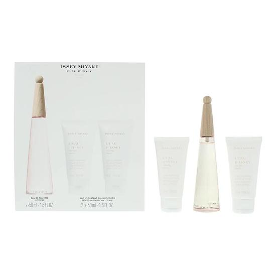 Issey Miyake L'Eau D'Issey Pivoine Gift Set: Eau De Toilette 50ml Body Lotion 50ml Shower Cream 50ml 3 Piece